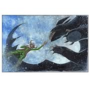 How To Train Your Dragon The Night Fury Paper Giclee Print